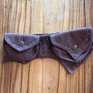 Brown belt bag
